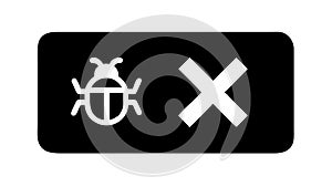 Debugging Error Icon, Software Bug Fix, Problem Solving, vector design Generative AI