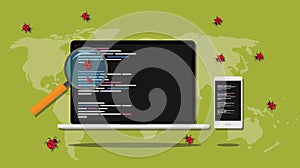 Debugging searching bugs in programming software development