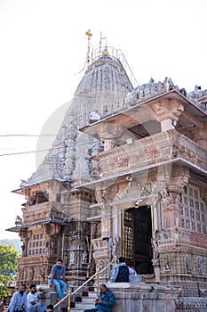 13 Dec 2023 'Full Vertical View of Shamlaji Temple, Himmatnagar, Gujarat, India
