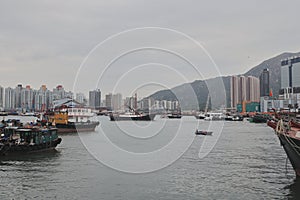 Hong Kong Castle Peak bay, Tuen Mun Typhoon Shelter, hk 17 Dec 2021