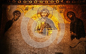 Hagia Sophia extraordinary interior Jesus Christ Pantocrator, De
