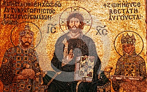 Hagia Sophia extraordinary interior Jesus Christ Pantocrator, De