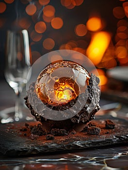 Decadent Chocolate Dessert with Amber Glaze