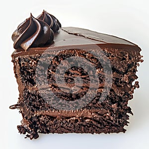 Decadent Chocolate Layer Cake Slice