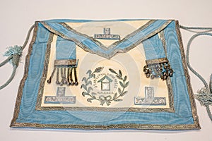 Decades old masonic apron