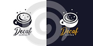 Decaf coffee logo photo