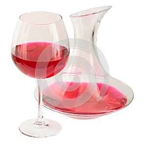 Decanter and goblet