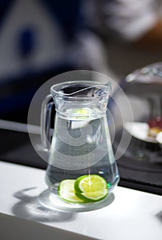 Decanter with lime water