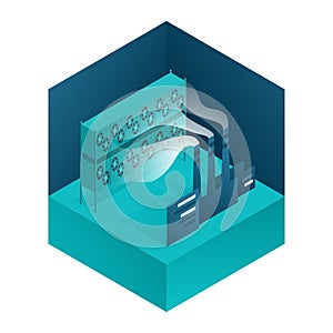 Decarbonization - CO2 capture isometric