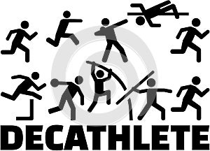 Decathlon pictogram set