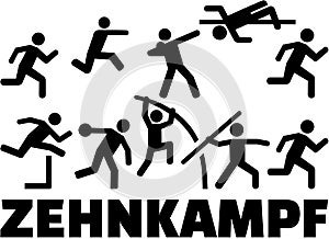 Decathlon pictogram set german