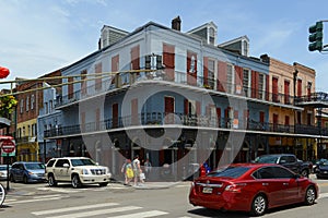 Decatur Street in French Quarter, New Orleans