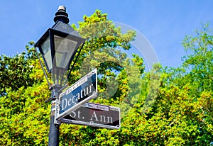 Decatur street sign photo