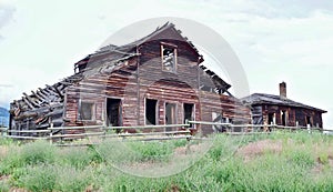 Decayed Abandoned Barn, Osoyoos, British Columbia, Canada