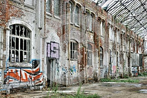 Decayed Brick Facade