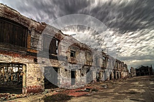 Decayed Brick Facade photo