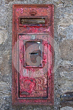 Decayed and Disused Georgian Postbox