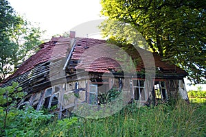 Decayed house photo