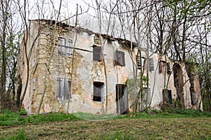 Decayed house in north Italy