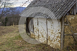 Decayed old farm house