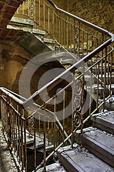 Decayed stairs