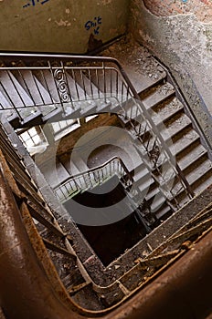 Decayed stairs