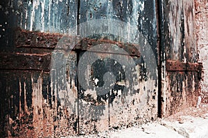 Decayed window in Venice, Italy