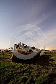 Decaying boat