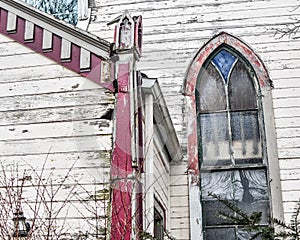 Decaying Church, Architecture, Urban Decay