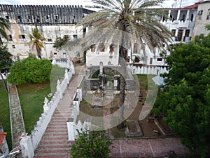 Decaying historical city stone town in zanzibar