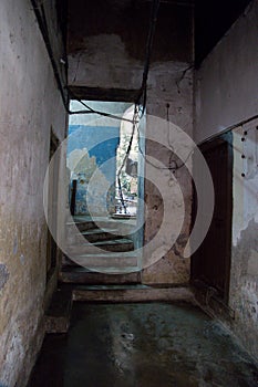 Decaying historical city stone town in zanzibar