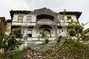 Decaying mud brick Ottoman mansion