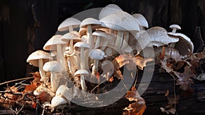 decaying nature champignon mushroom