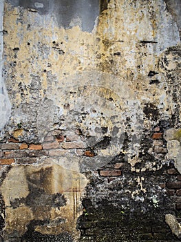 Decaying weathered textured wall photo
