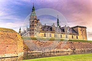 December 03, 2016: Facade of Kronborg castle, Denmark