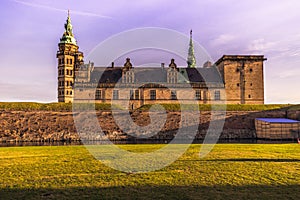 December 03, 2016: Facade of Kronborg castle in Helsingor, Denm