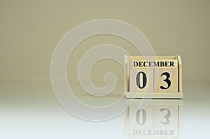 December 03, Empty Cover background