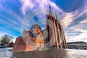 December 04, 2016: The Cathedral of Saint Luke in Roskilde, Denmark