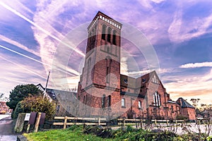 December 04, 2016: Church in the town of Roskilde, Denmark