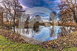 December 04, 2016: The gardens of Roskilde, Denmark