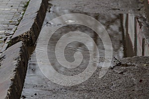 December 13, 2020 Balti Moldova mud and puddles in bad weather