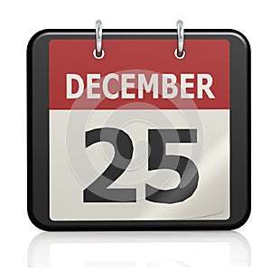 December 25, Christmas calander