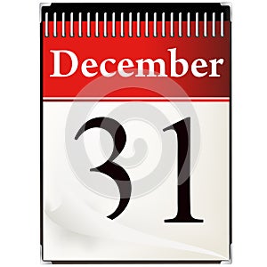 December 31 calendar