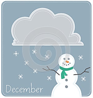 December Calendar Background
