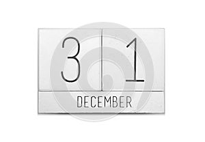 December 31 calendar