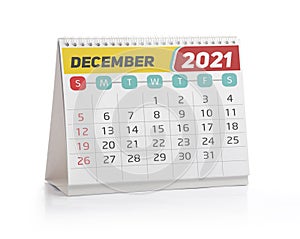 December 2021 Desk Calendar photo