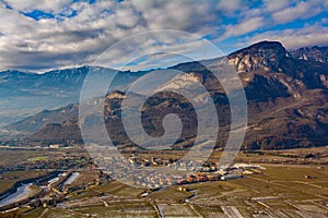 Lagarina Valley in Trentino, Italy photo