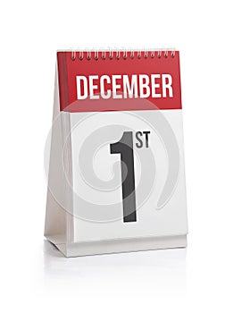 December Month Days Calendar First Day