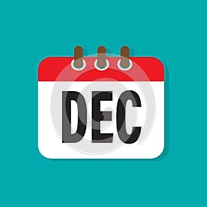 December month vector icon vector