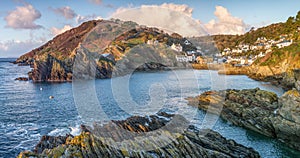 December Morning at the beautiful Polperro Harbour, Cornwall